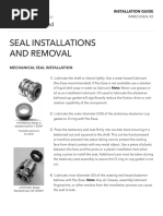 Goulds e SV Series Pump Mechanical Seal Installation Guide