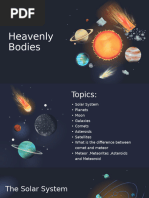 Scale Properties in The Solar System Science Presentation in Midnight Blue White Flat Graphic Style