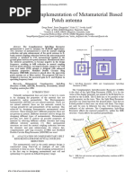 Design and Implementation of Metamaterial Based