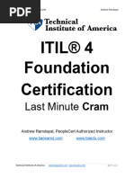 ITIL 4 Cram Guide