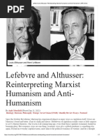 Lefebvre and Althusser - Reinterpreting Marxist Humanism and Anti-Humanism - MR Online