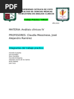 Materia Análisis Clínicos IV PROFESORES: Claudia Messinese, José Alejandro Ramírez