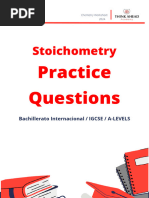 Stoichometry Practice Paper