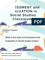 Assessment and Evaluation in Social Sciene 1