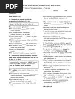 First Exam b1 Tests Warmers Coolers Worksheet Templates Layouts - 102144