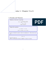 Calculus 1 Chapter 3 To 6