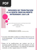 Regímenes de Tributación A La Renta 14-A LIR