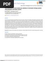 Two-Dimensional (2D) Flood Analysis and Calibration of Stormwater Drainage Systems Using Geographic Information Systems