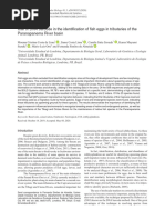 Use of DNA Barcode in The Identification of Fish Eggs in Tributaries of The