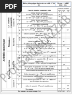 Fiche Pédagogique Du Devoir Surveillé N 1 S1 3APIC