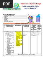 1° Sesión Día 1 PS Qué Podemos Hacer Con La Basura Unidad 4 Semana 2