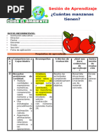 1° Sesión Día 2 Mat Cuántas Manzanas Tienen Unidad 4 Semana 2