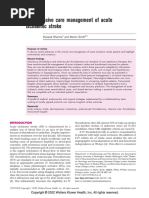 The Intensive Care Management of Acute Ischaemic Stroke: Review