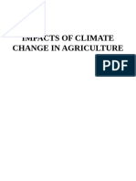 IMPACTS OF CLIMATE CHANGE IN AGRICULTURE