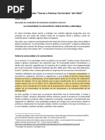 La Comunidad, Lo Comunitario. Sobre Bordes y Abordajes