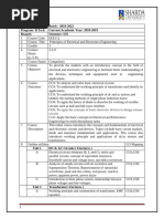 Syllabus EEE112 Electric and Electronics Engineering (Co6)