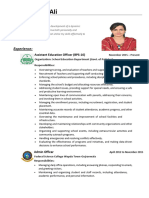 Rahila CV As Admin