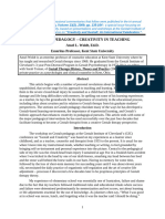 Gestalt Pedagogy - Creativity in Teaching: Ansel L. Woldt, Ed.D. Emeritus Professor, Kent State University