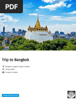 Trip To Bangkok