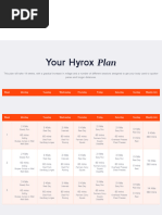 Running Hyrox Plan