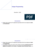 Lecture 05 - IntegerProgramming