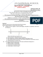 Class 10 - Physics Answer Key - Term 1 - 2024