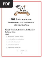 Maths - GCSE - Unit 1 Foundation Student Booklet