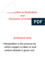 Introductio To Respiratory System & Mechanics of Ventilation