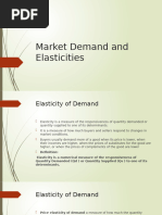 Market Demand and Elasticities