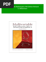 (Ebooks PDF) Download Multivariable Mathematics 4th Edition Richard E. Williamson Full Chapters