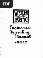 WP Enginemens Operations Manual Model GP7-1