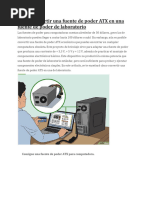 Cómo Convertir Una Fuente de Poder ATX en Una Fuente de Poder de Laboratorio