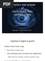 Henriette Elvang - Dynamics and Phases of Multi-Black Hole Configurations