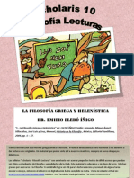 La Filosofia Griega y Helenistica - Emilio Lledo - Scholaris 10