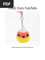 Candy Corn Keychain Pattern