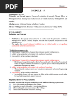 Manufacturing Process Module-5 Welding