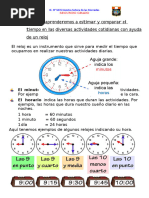 Ficha de Matema. El Reloj