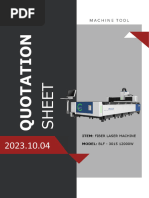 Specific of 12KW Fiber Laser Cutting Machine