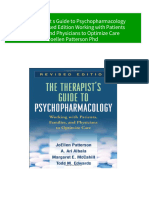 Ebooks File The Therapist S Guide To Psychopharmacology Second Revised Edition Working With Patients Families and Physicians To Optimize Care Joellen Patterson PHD All Chapters