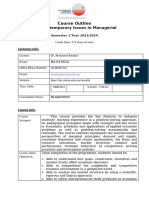 MBEM613 - Course Outline