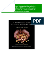 Ecosystems and Human Well Being Policy Responses Volume 3 Millennium Ecosystem Assessment Series 1st Edition Millennium Ecosystem Assessment