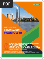 Guidance Note On Internal Audit of Power Sector