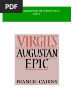 PDF Virgil S Augustan Epic 1st Edition Francis Cairns Download