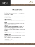 Menu Status