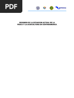 3.1.12 Resumen Situacion Actual Pesca y Acuicultura en Centroamerica