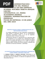 Tarea 7 Semana 8 Analisis Del Modelo Adminnistrativo en Una Empresa