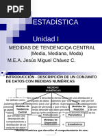 Unidad I - Medidas de Tendencia Central (Media, Mediana, Moda)