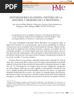 Historiadores en Espana Historia de La H