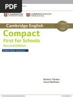 Compact First For Schools Student's Book With Answers