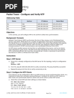 10.3.4-Packet-Tracer - Configure-And-Verify-Ntp